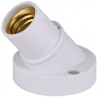 Патрон накладной наклонный Е14 Белый Ecola AB4SNWEAY /10/ 540692 Патрон накладной наклонный Е14 Белый Ecola AB4SNWEAY /10/ 540692