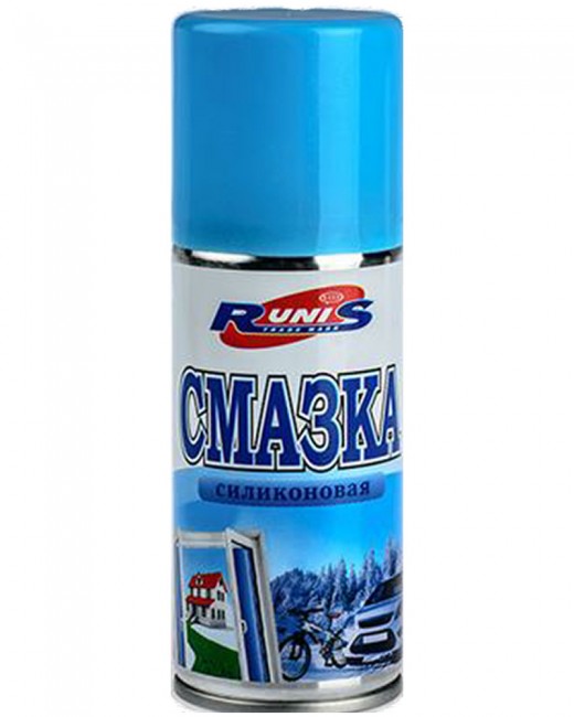 Смазка силиконовая  RUNIS  метал.баллон 140 мл (аэрозоль)/36/