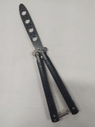 Нож бабочка тренировочный черн  метал 181 Н /12/ 442