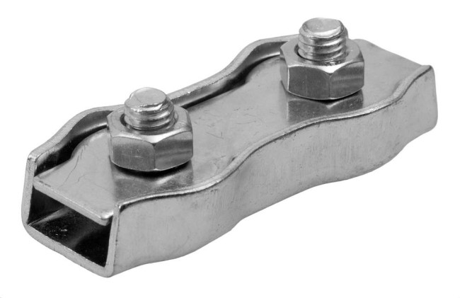 Защим для троса  плоский сталь 6мм  К13