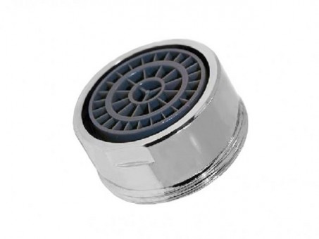 Аэратор пластиковый никелированный, пластиковая сетка  бесшумный наружная резьба DK-381-Р