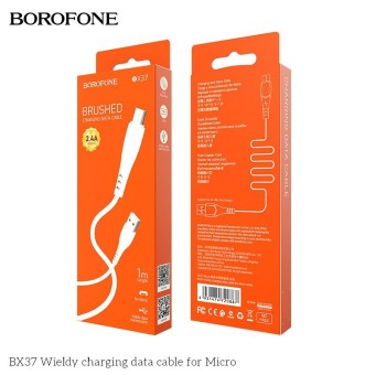 Кабель USB   BX37 Micro  2.4A 1M Borofone белый 000888
