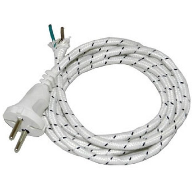 Шнур сетевой для утюга с вилкой б/з, 1,8м.(Рыбинск)/200/