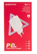 Переходник СЗУ на USB BOROFONE TYPE_C 20w BA57A белый Переходник СЗУ на USB BOROFONE TYPE_C 20w BA57A белый