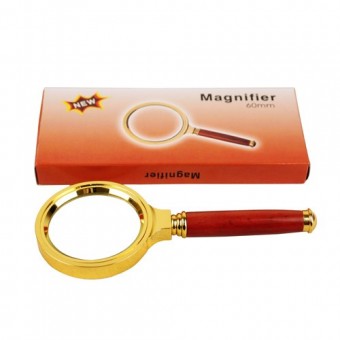 Лупа Magnifier золот. 60-1мм в коричневой коробке 108