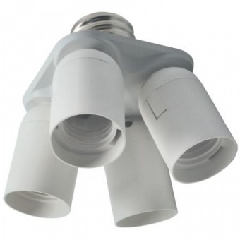 Переходник "RoHS" Е27 на 4 Е27 JA ISA-16 /80/