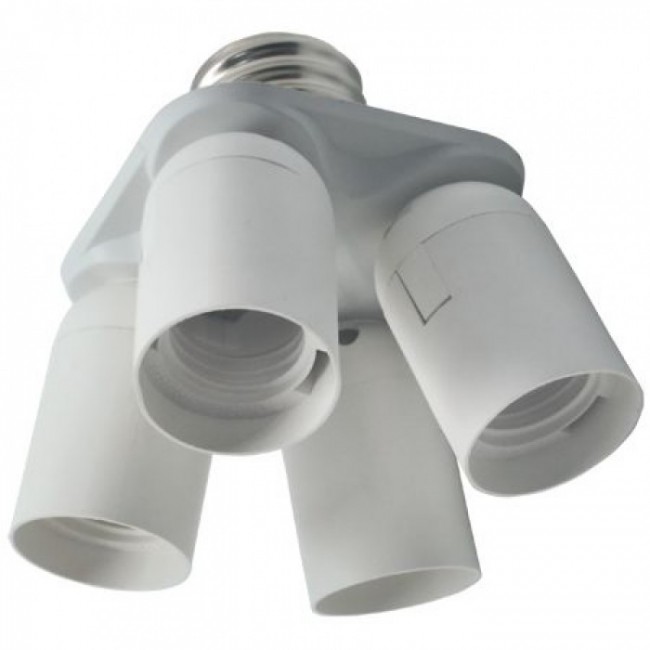 Переходник "RoHS" Е27 на 4 Е27 JA ISA-16 /80/