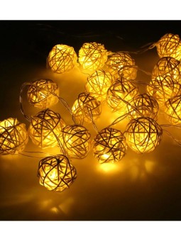 Гирлянда "Шар  металл золото" нить желтый цвет 4м 20л  MQ-116 (18)