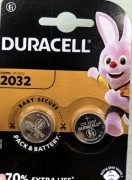 Батарейка "DURACELL" CR2032  Цена за 2 шт.  /2/    //10/ /100/