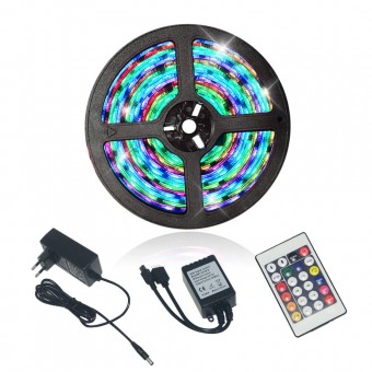Набор светодиодная лента 2835 RGB  60 LED  5м IP 20