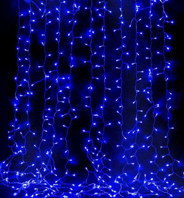 Гирлянда занавес син в тубе8реж.1,5х1,5м  160L