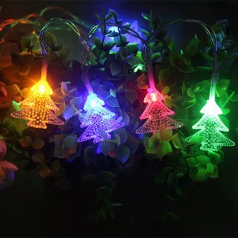 1Гирлянда "Елка" цветная 4м белый провод  Z-54/ MQ-80 /60/