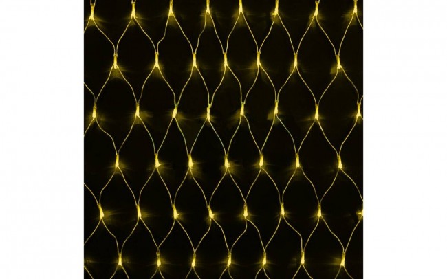 Гирлянда штора  желтый цвет в тубе 8реж. 2,0х2,0м 240L