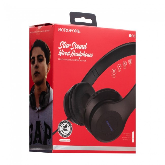 Наушники Bluetooth Borofone  B05 черный  цвет