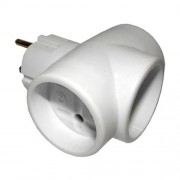 Тройник без заземления TOKER ЗТ 6А  белый Тройник без заземления TOKER ЗТ 6А  белый