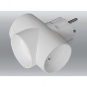 Тройник без заземления TOKER ЗТ16 6А Тройник без заземления TOKER ЗТ16 6А