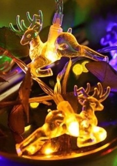 1Гирлянда "Олень" теплый цвет 4м белый провод MQ-115/60/ 1Гирлянда "Олень" теплый цвет 4м белый провод MQ-115/60/