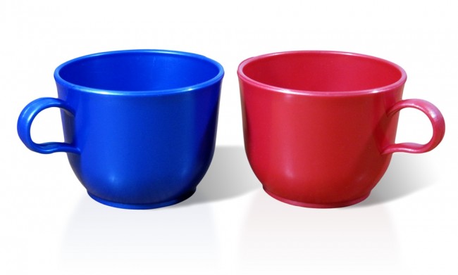 Кружка пластик 300мл цвета в ассортименте КА000181 /120/