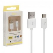 Кабель USB Type-C 1m  белый
