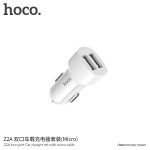 Переходник АЗУ на 2USB hoco черный Z36 2.4А Micro-USB