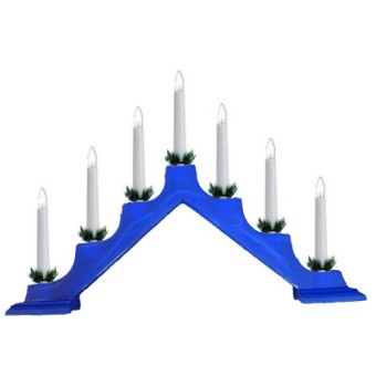 Горка финская новогодняя пластик синий /12/ B7B