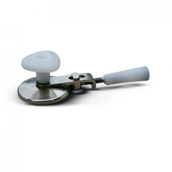 Машинка закаточная с полуавтоматическим перемещением ролика белая ручка