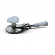 Машинка закаточная с полуавтоматическим перемещением ролика белая ручка Машинка закаточная с полуавтоматическим перемещением ролика белая ручка