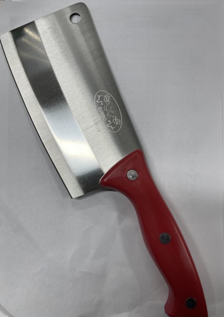 Нож-топор д/разделки мяса DUMBO   отк-1132 красная  ручка 300мм