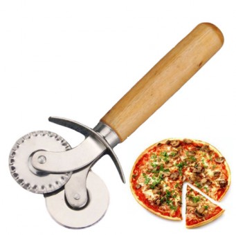 Нож для пиццы и чебуреков  деревянная ручка отк-5501