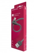 Кабель USB Lightning   BX26  2.4A 1M Borofone серебро