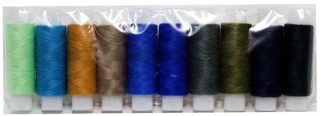 Набор ниток в ассортименте мал . 10/1 цена за упаковку