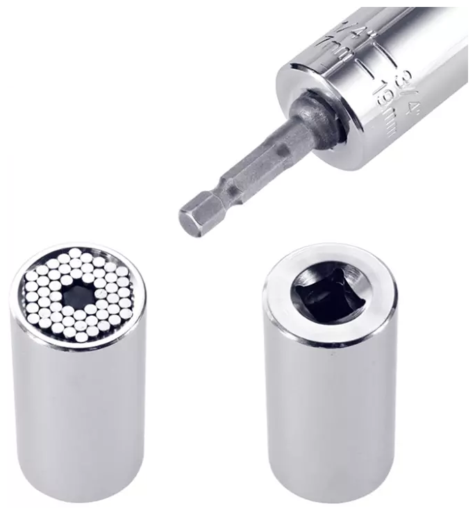 головка торцевая универсальная многоразмерная. головка торцевая универсальная многоразмерная. универсальная торцевая головка gator grip. головка универсальная торцевая (7-19 мм; 1/2) brinko. универсальная головка magic socket 7-19мм.