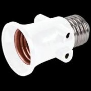 Переходник с цоколя Е27 на Е27 с выходами на розетки  белый 559751