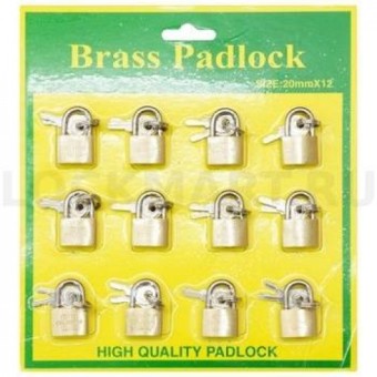 Набор замков WILD LEON  12штук в упаковке(желтый блистер)15/20/25мм отк-4550