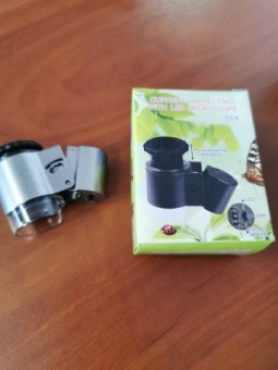 Микроскоп 50х №9882А с подсвет.+детектор С 17-184