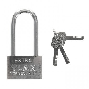 Замок навесной длинная душка 40мм  "TLAN" L3340 отк-6412