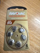 Батарейка для слух. аппарата RAYOVAC  312/6BL цена за упак /10/