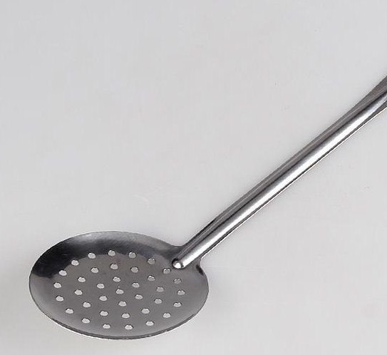 Шумовка  плоская хром 33см