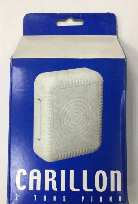 Звонок "CARILLON" белый квадрат. A58