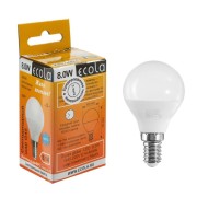 Лампа светодиодная Ecola шар G45 Е14 8W 4000К  78х45 554674 Лампа светодиодная Ecola шар G45 Е14 8W 4000К  78х45 554674
