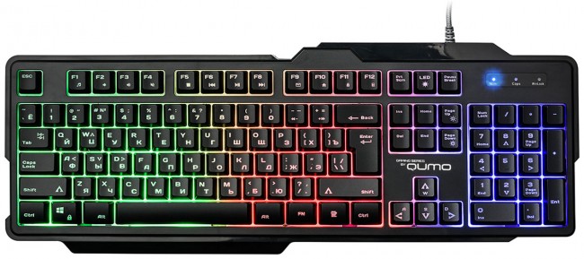 Клавиатура игровая проводная  Qumo Cobra K30 цветная подсветка