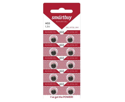 Батарейка Smartbuy   AG3-10B G3(392) LR736 цена за упак. 680413