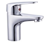 Смеситель для умывальника 40 картридж, силумин, на гайки DK-7703-1 909 Смеситель для умывальника 40 картридж, силумин, на гайки DK-7703-1 909