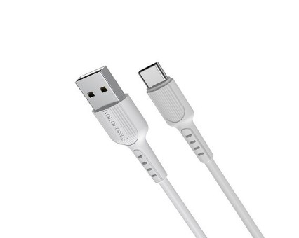 Кабель USB Type-C  BX18  3A 2M Borofone белый 000914