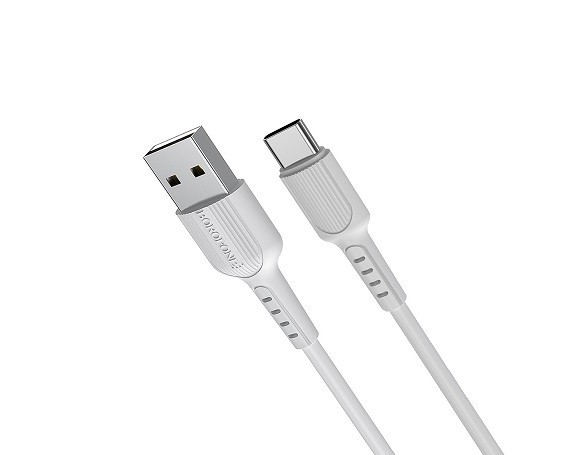 Кабель USB Type-C  BX18  3A 2M Borofone белый