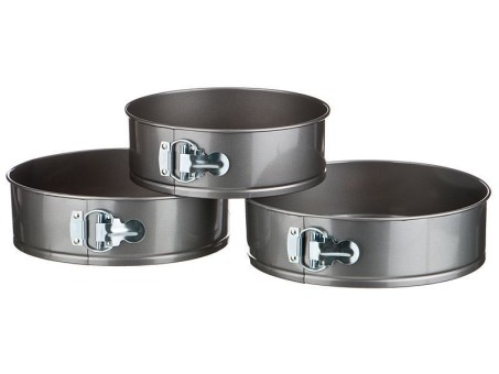 Форма для выпечки круглая разъемная С726 /С-1630 18/20/22см отк-2851