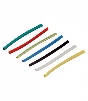 Набор  трубок термоусаживаемых диаметр 4:2мм длина 10см  15шт  9536552