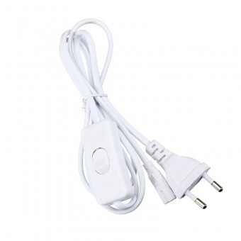 Шнур питания с выключателем 1м для линейных светильников 220V 684411