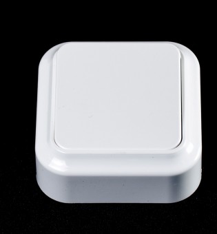 Выключатель  ОУ 1кл белый пластик 10А "ОПТИМА" 479963