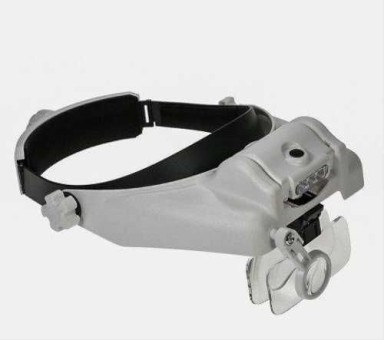 Лупа налобная MG82000M c  5 насадками (1х1,5х2х2,5х3,5) /24/